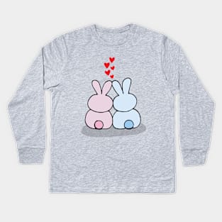 Bunny Lovers Kids Long Sleeve T-Shirt